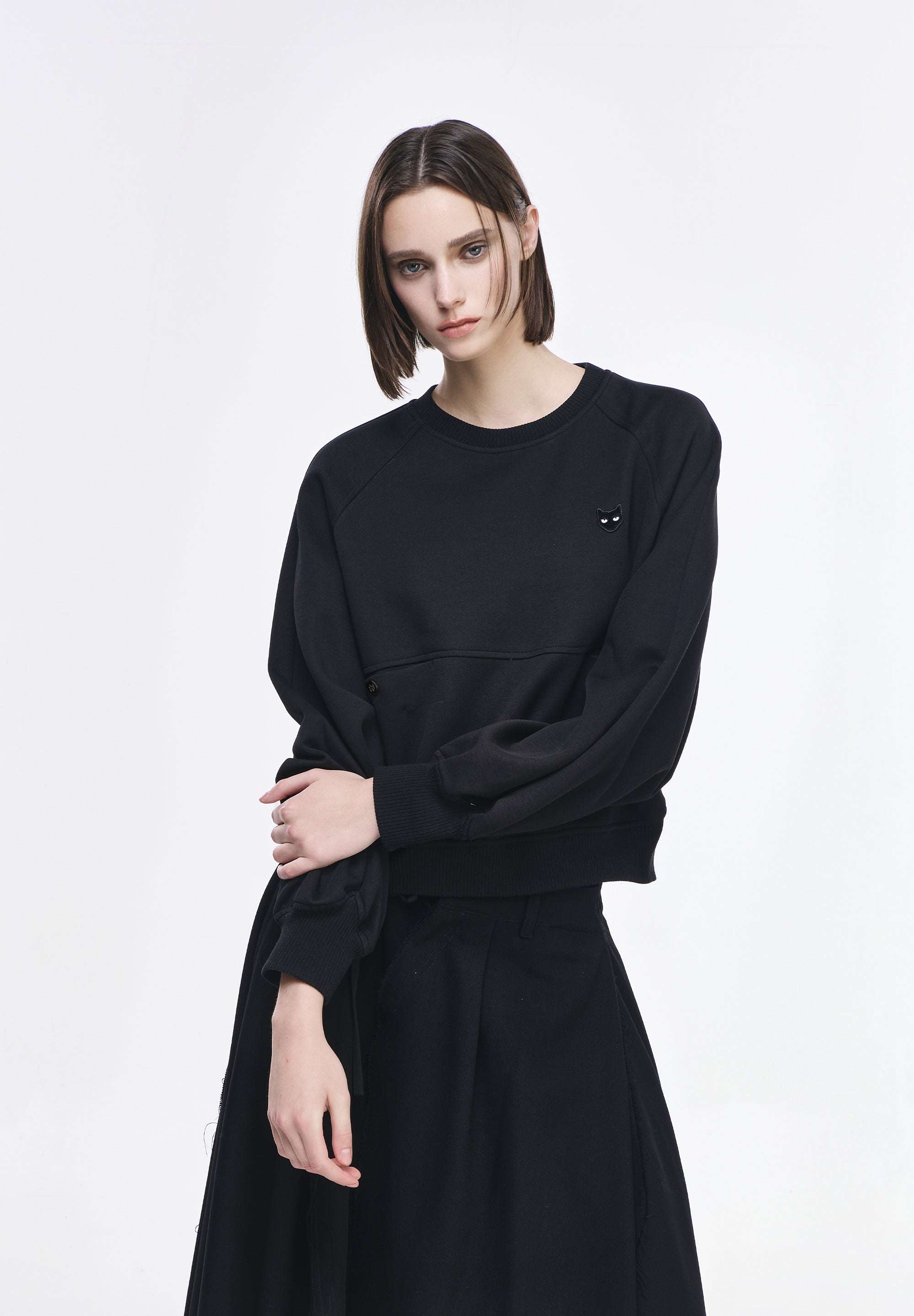 CURVED PANTHER SWEATSHIRT
