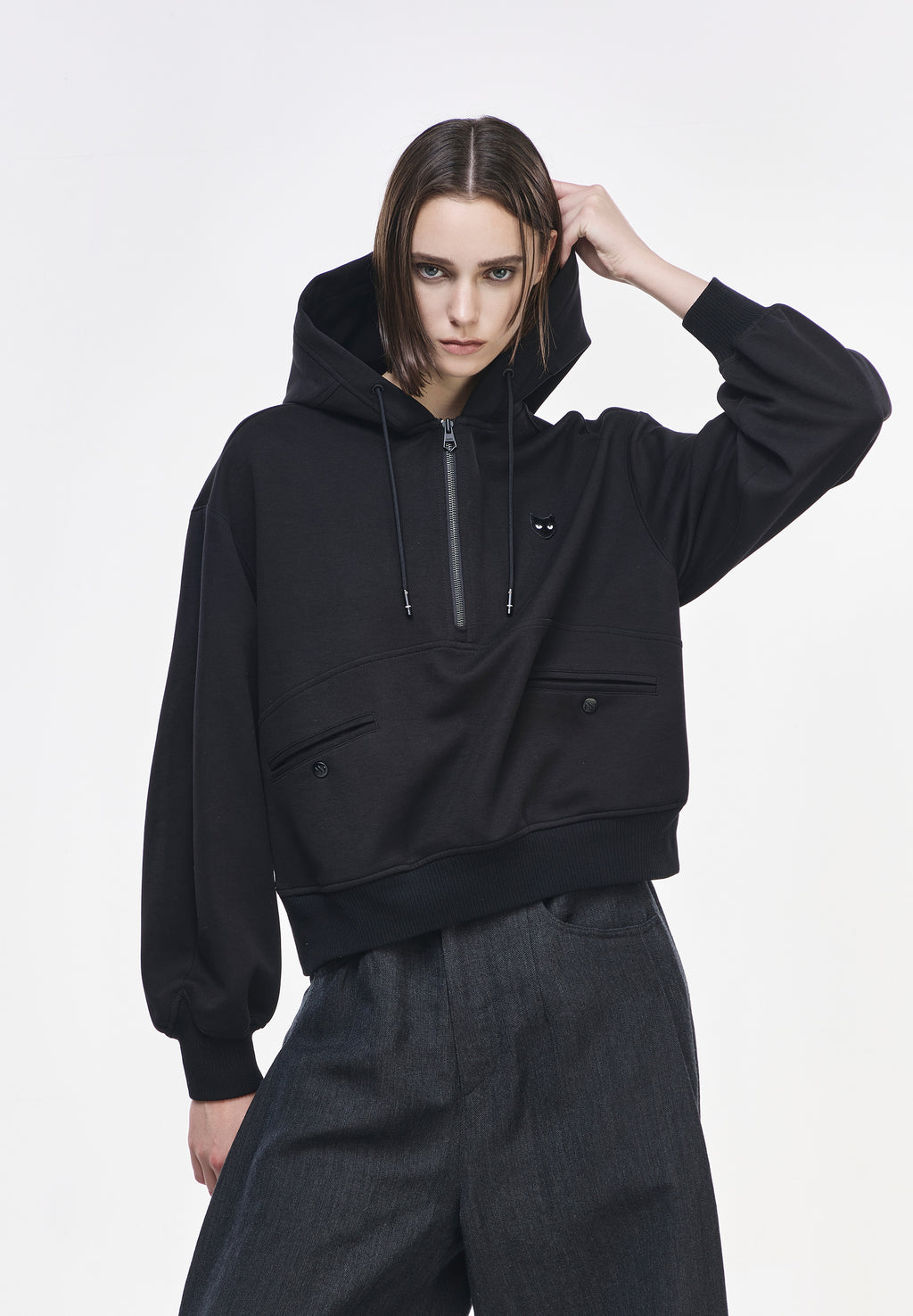 ZZERO CURVED PANTHER HOOD