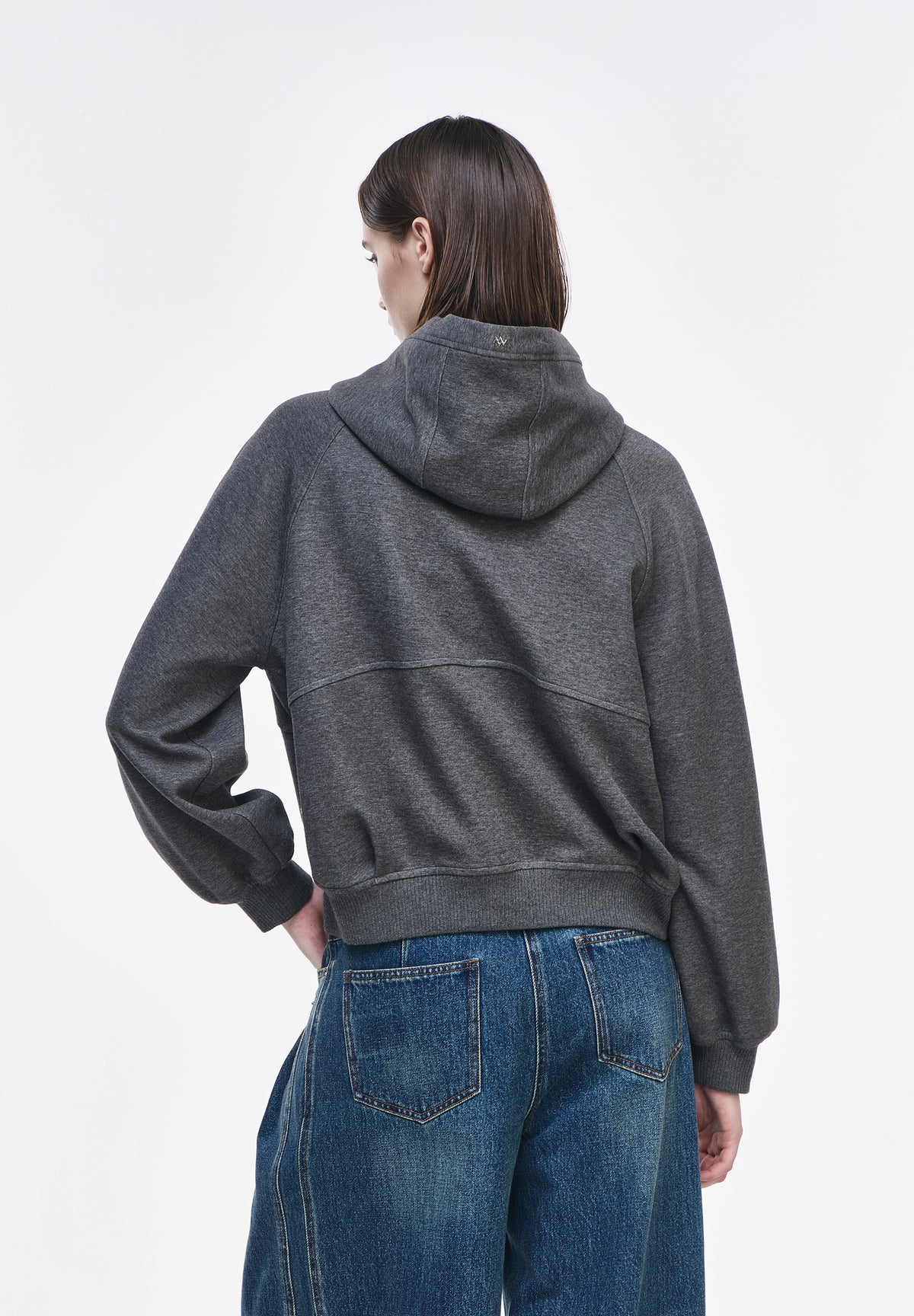 CURVED PANTHER HOOD ZIP UP
