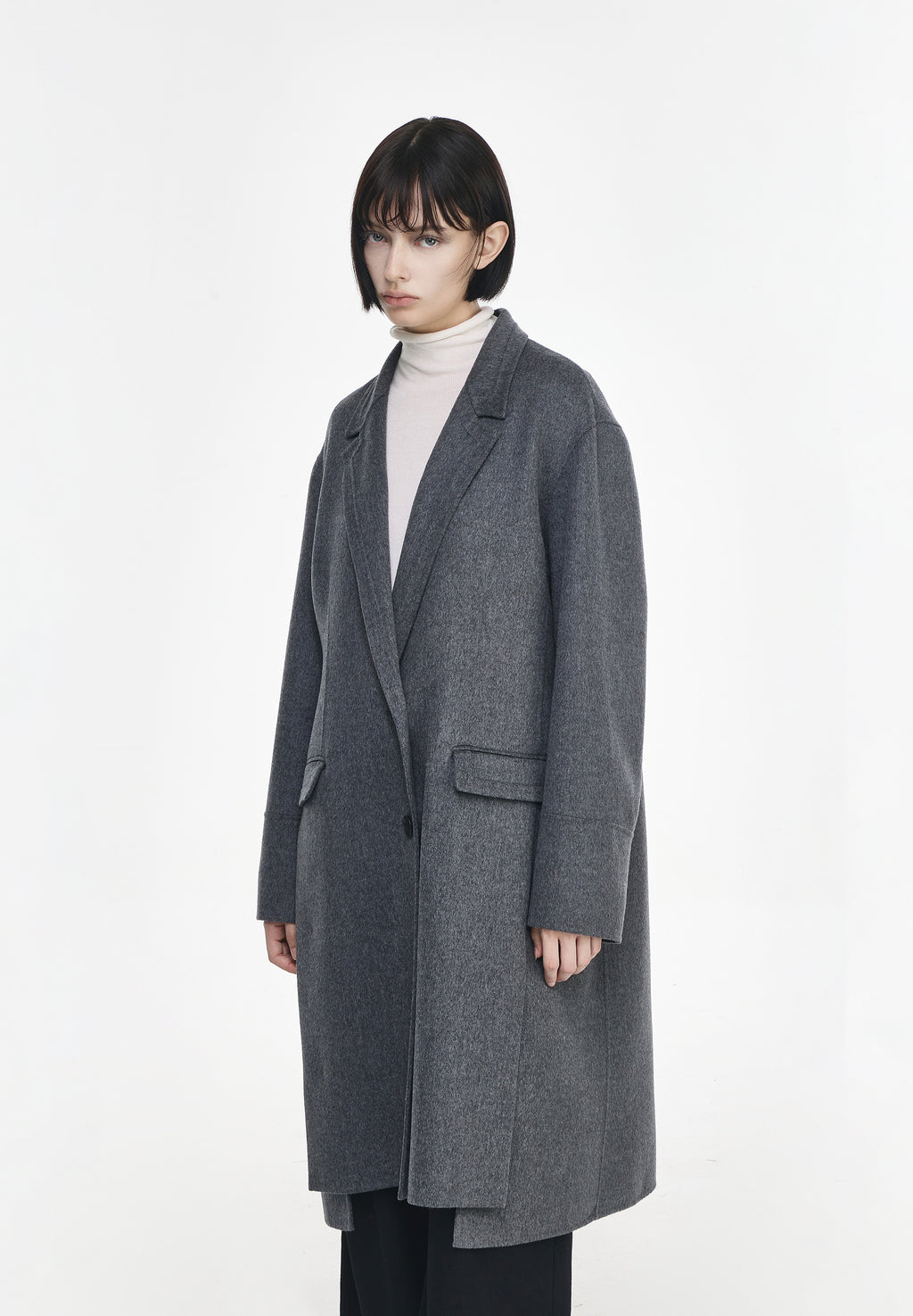 FLUTE TWO BUTTON HANDMADE COAT