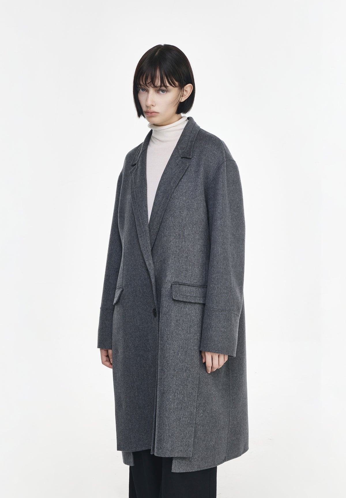 FLUTE TWO BUTTON HANDMADE COAT