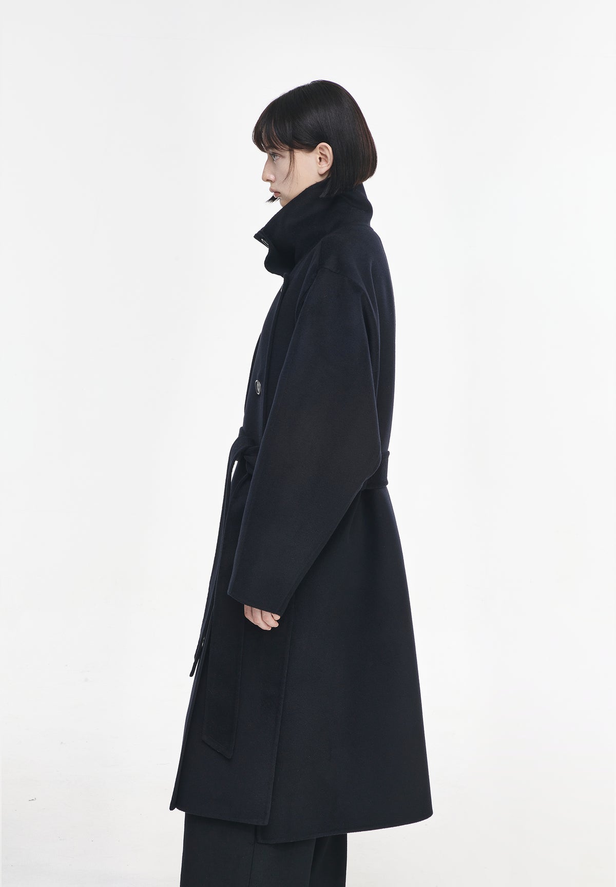HIGH NECK HANDMADE COAT