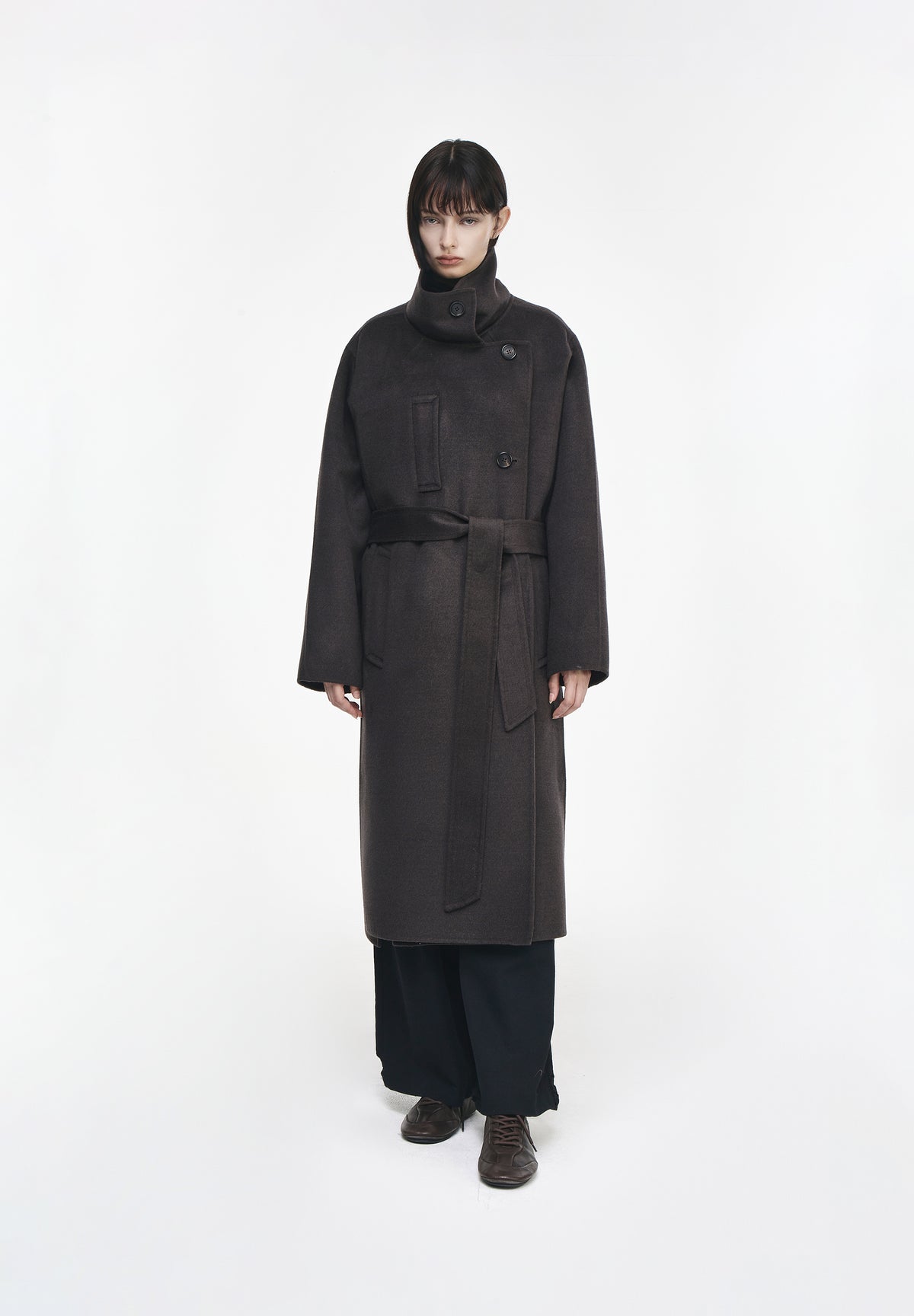 HIGH NECK HANDMADE COAT