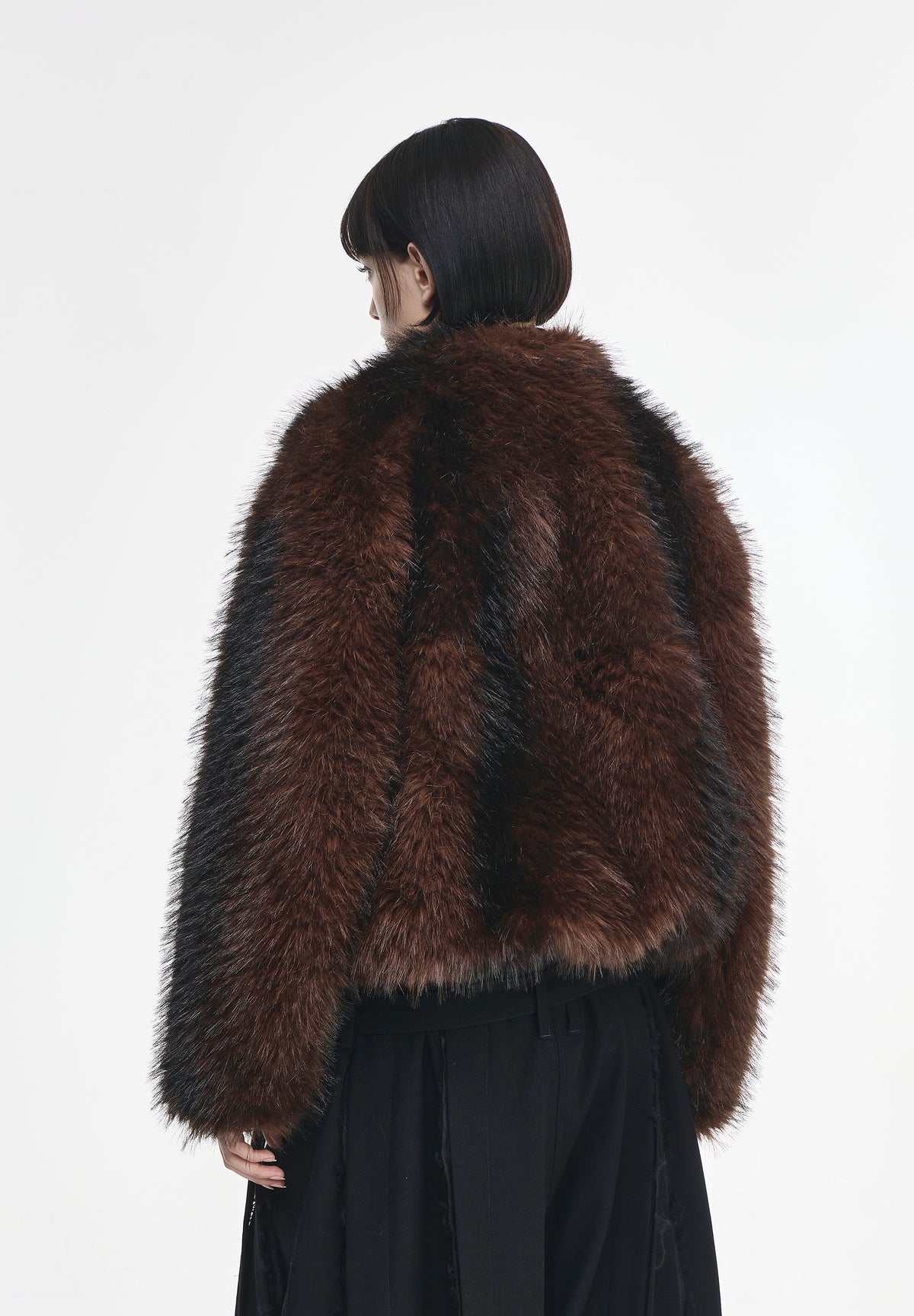 HIGH NECK FUR JUMPER