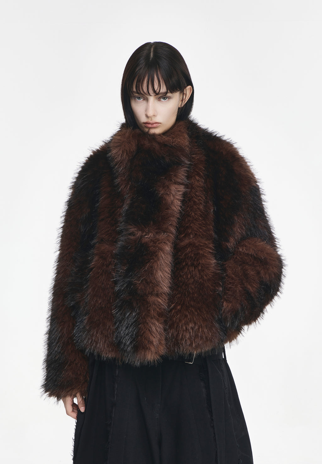 HIGH NECK FUR JUMPER