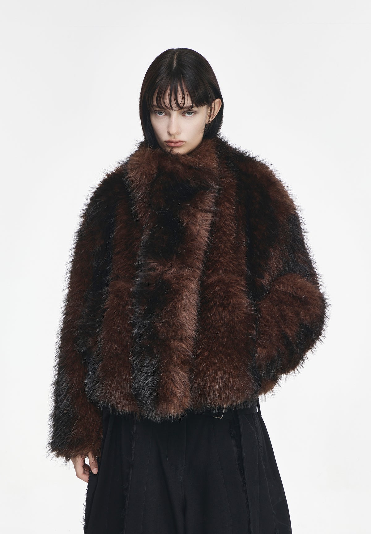 HIGH NECK FUR JUMPER