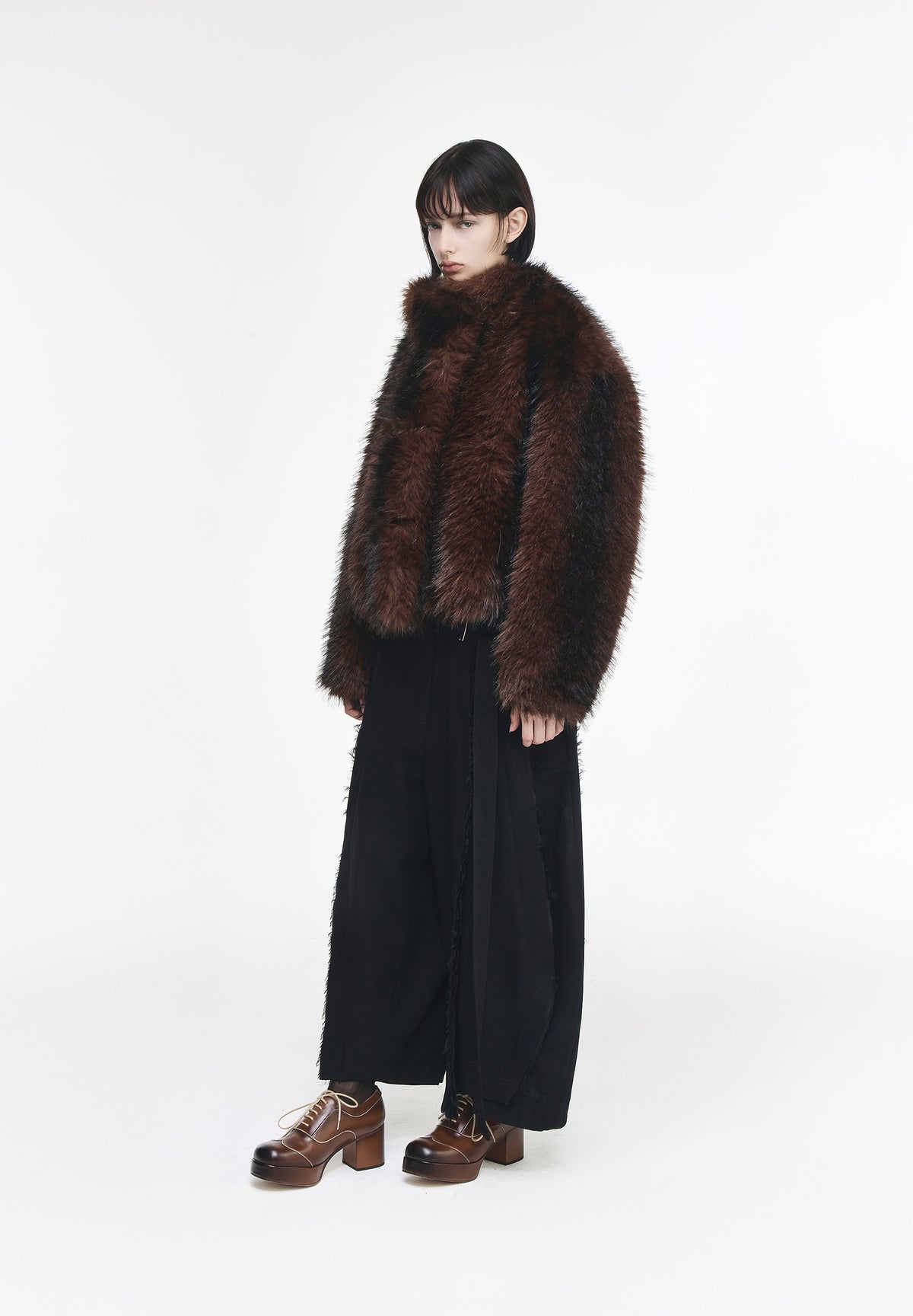 HIGH NECK FUR JUMPER