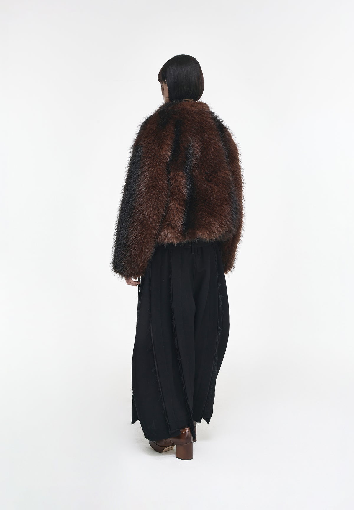 HIGH NECK FUR JUMPER