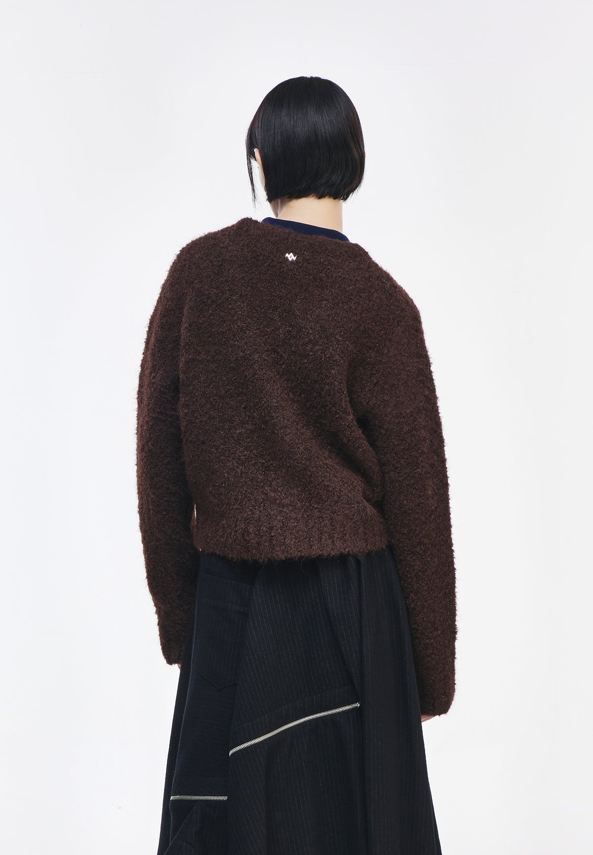 ZZERO BOUCLE V NECK CARDIGAN