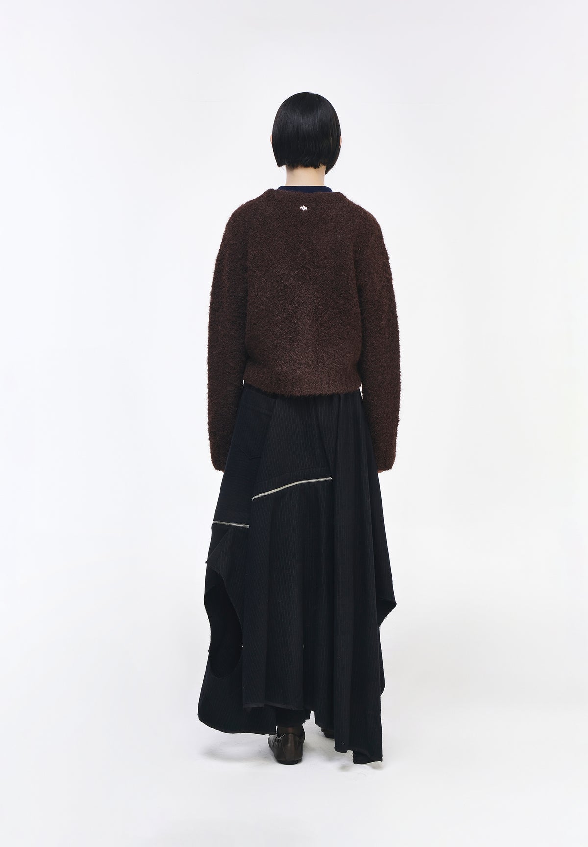 ZZERO BOUCLE V NECK CARDIGAN