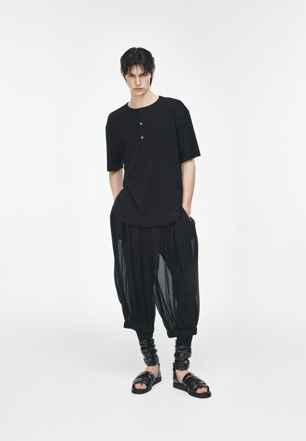 MONOLITH HENLEY NECK T SHIRT